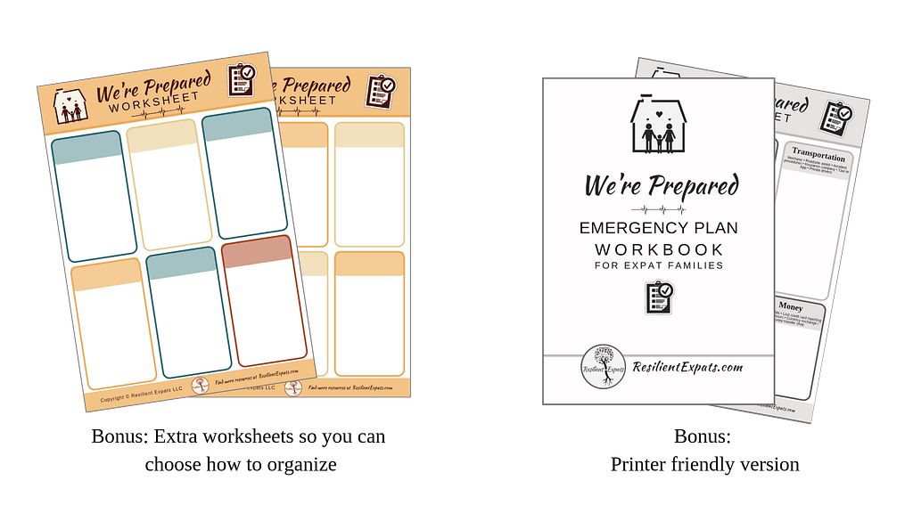 Resilient Expats Emergency Planning Workbook