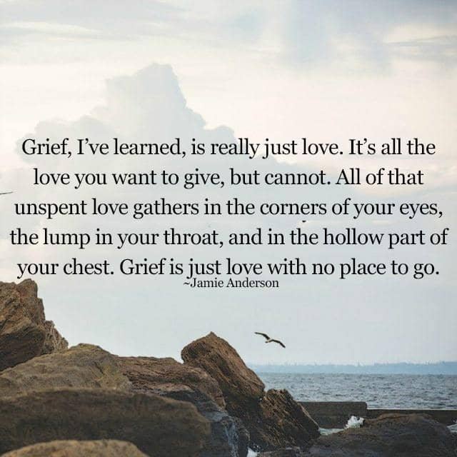 Grief is love with no place to go