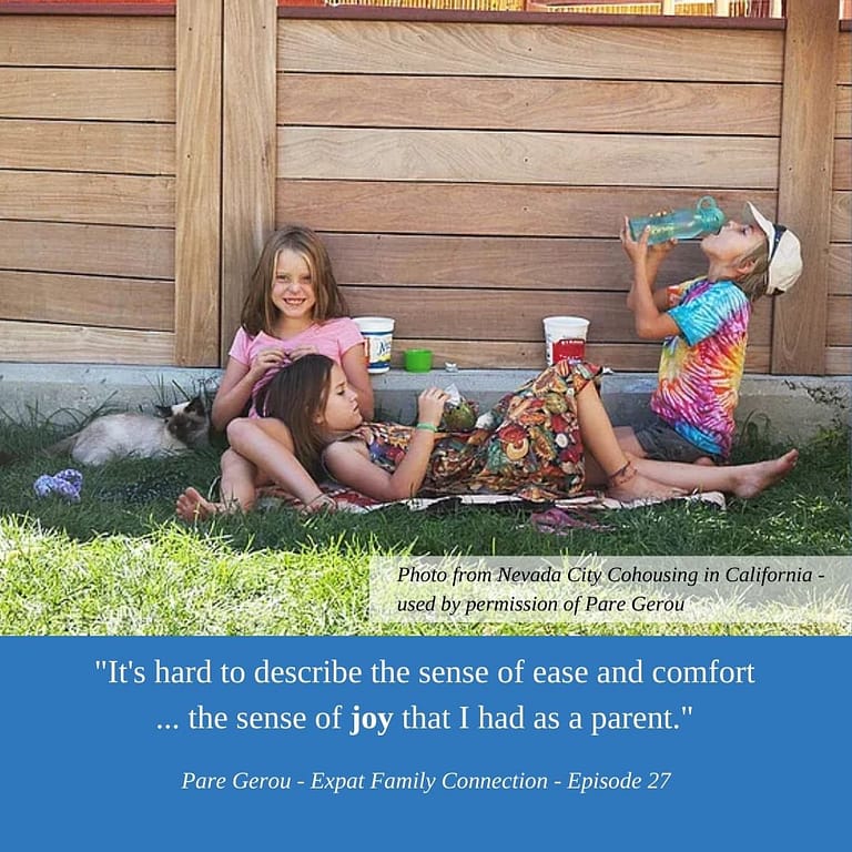 In cohousing, parents feel immense peace and joy.